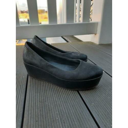 Zwarte leren vagabond plateaus