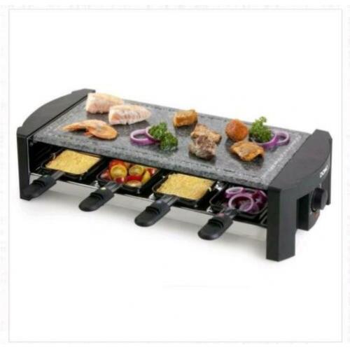DOMO steengrill raclette en gourmet voor 8p NIEUW