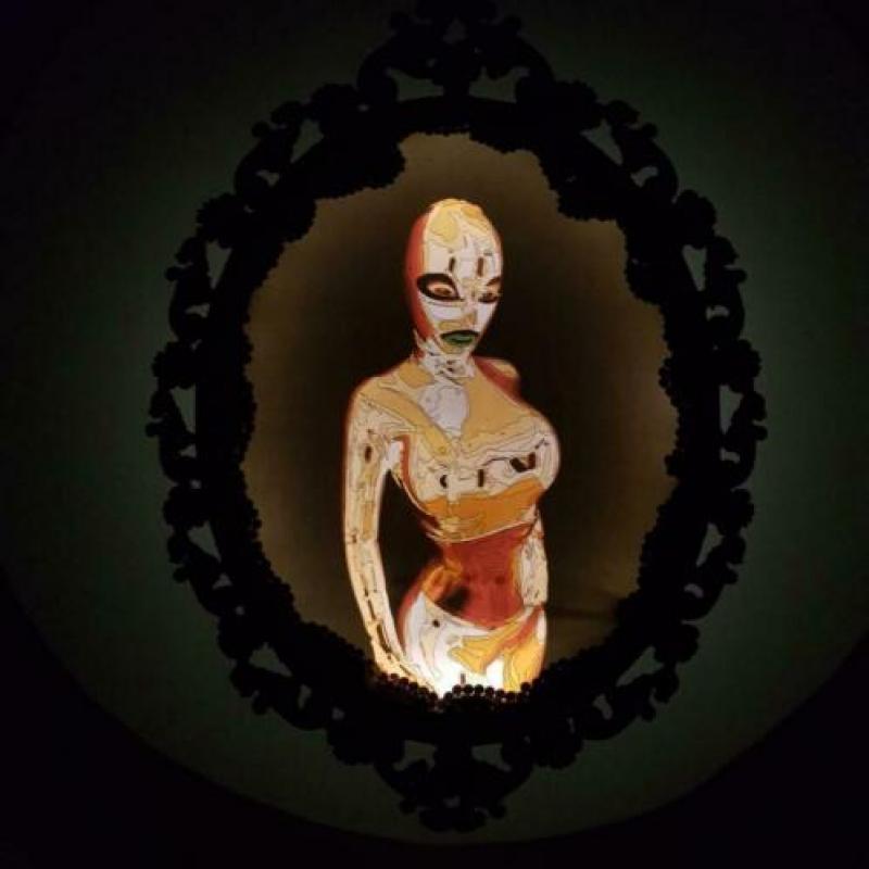 Fetish Kunst Schilderij met lijst Evil Queen