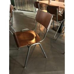 Stoel fauteuils kaki oranje