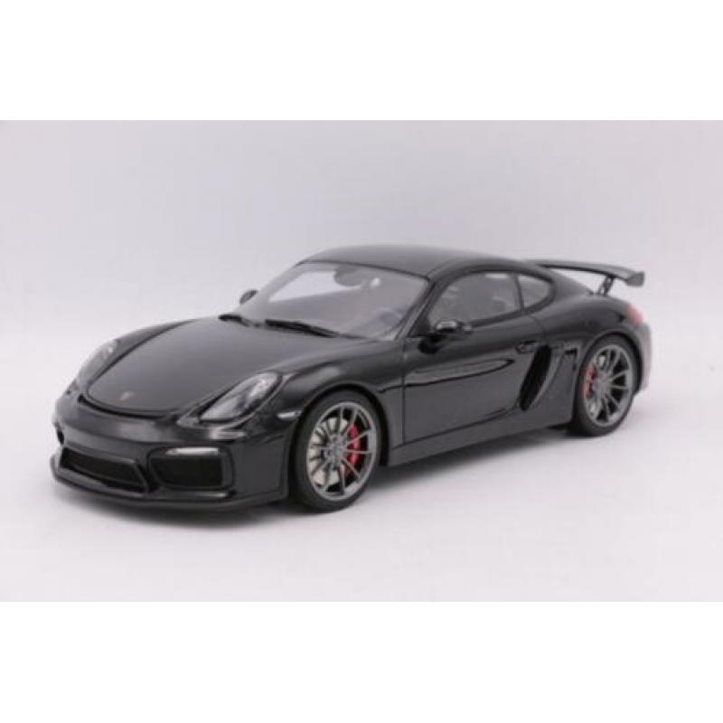 Porsche Cayman GT4 Zwart GT Spirit 1:18 ZM105 Nieuw