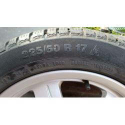 Audi A4-A5 Winterset=>Velgen 17" met winterbanden 225/50R17