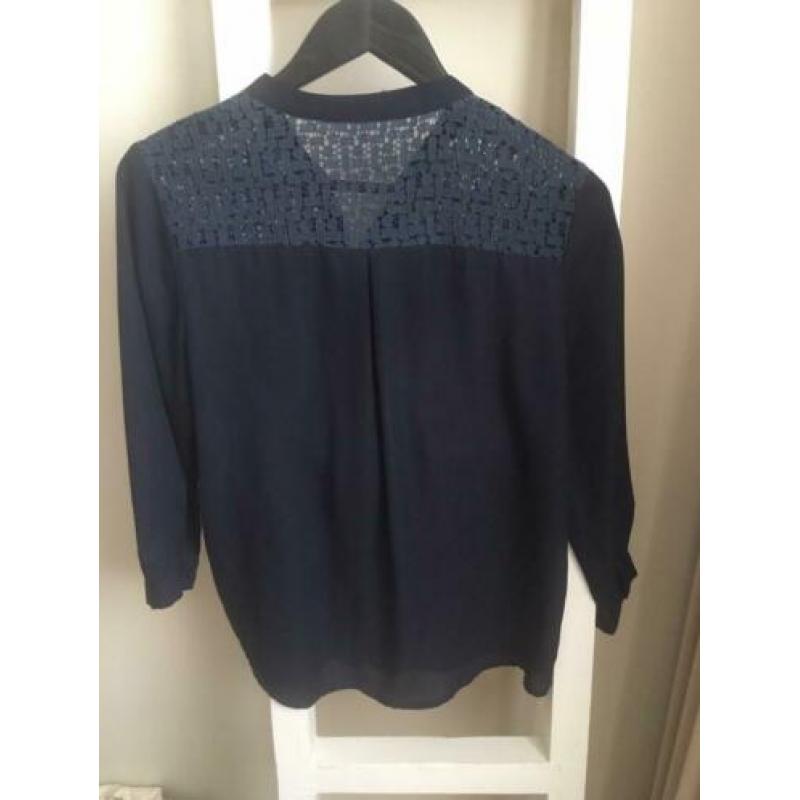 Blouse dames maat S / M - donker blauw
