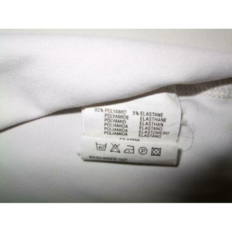 wit-zwart stretch sportshirt van Mexx mt M