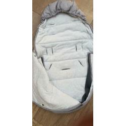 Voetenzak buggy universeel licht grijs gevoerd Topmark