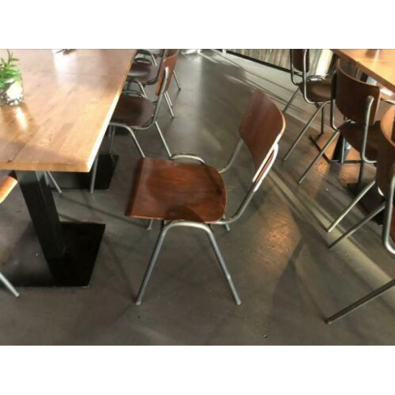 Stoel fauteuils kaki oranje