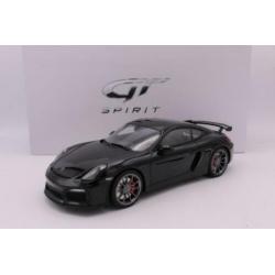 Porsche Cayman GT4 Zwart GT Spirit 1:18 ZM105 Nieuw