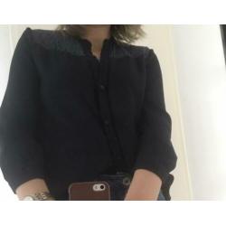 Blouse dames maat S / M - donker blauw