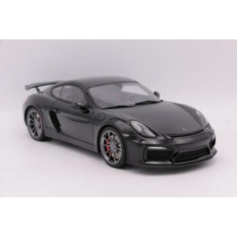 Porsche Cayman GT4 Zwart GT Spirit 1:18 ZM105 Nieuw