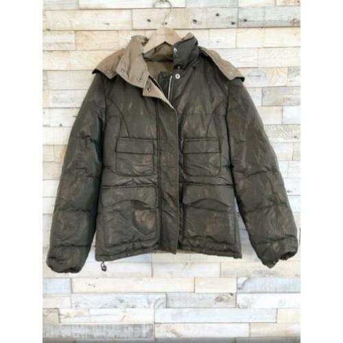 Husky winterjas groen/bruin, maat 36 - NP 189,95 - wyp