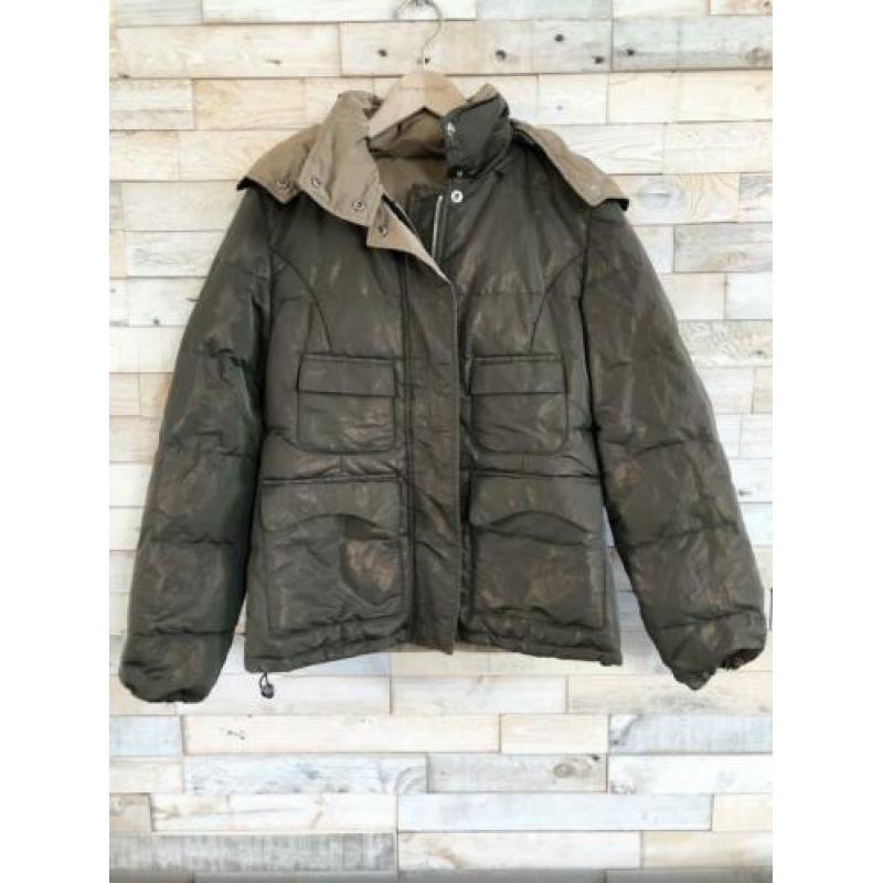 Husky winterjas groen/bruin, maat 36 - NP 189,95 - wyp