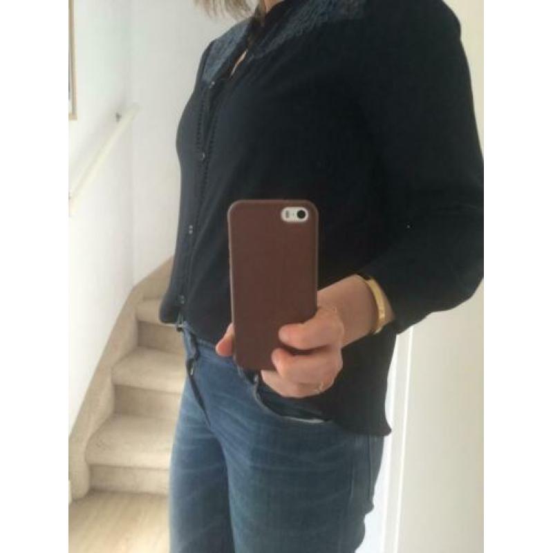 Blouse dames maat S / M - donker blauw