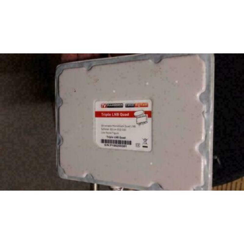 Nieuwe Schotelantenne Triax 3 kop compleet SAB