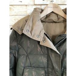 Husky winterjas groen/bruin, maat 36 - NP 189,95 - wyp