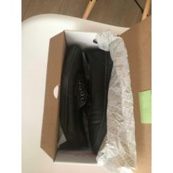 Leren zwarte Vans, nieuw in de doos.