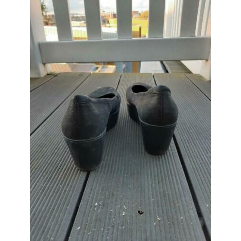 Zwarte leren vagabond plateaus