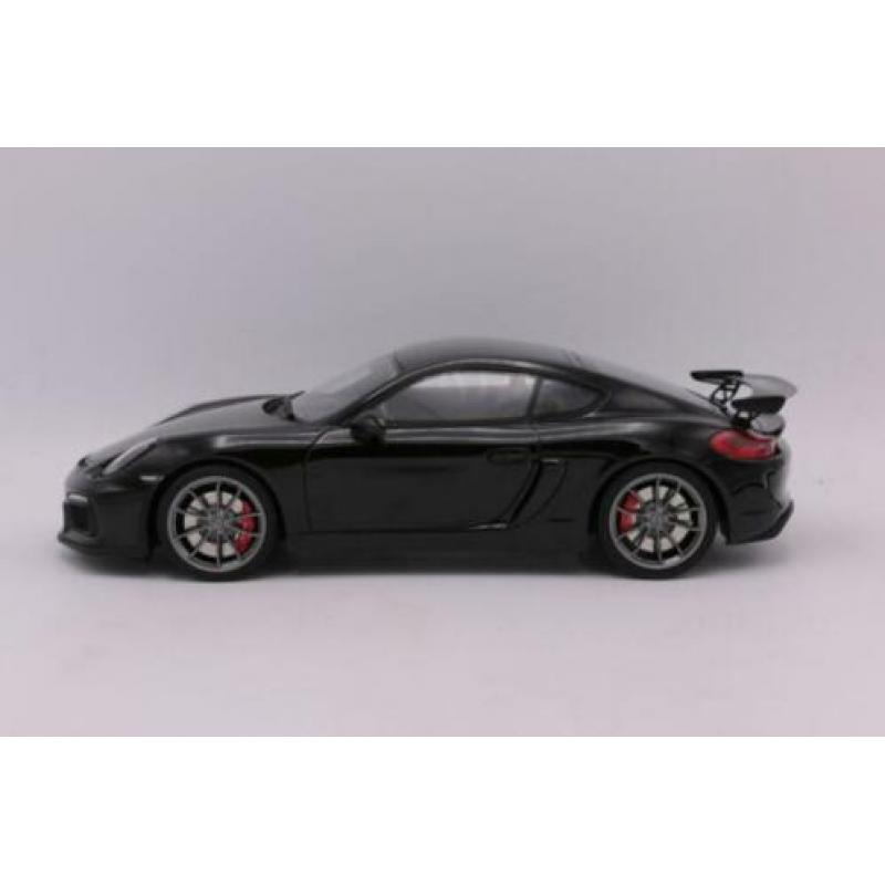 Porsche Cayman GT4 Zwart GT Spirit 1:18 ZM105 Nieuw