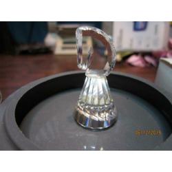 Swarovski schaakstuk Paard zwart & blank incl. doos & cert.