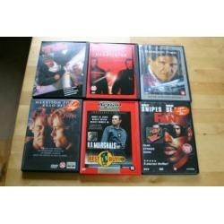 zes actie dvd's € 1,00 per stuk of samen € 3,50