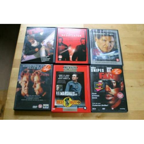 zes actie dvd's € 1,00 per stuk of samen € 3,50