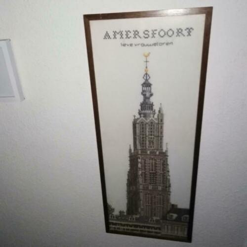 Geborduurde kerk Amersfoort lieve vrouwetoren