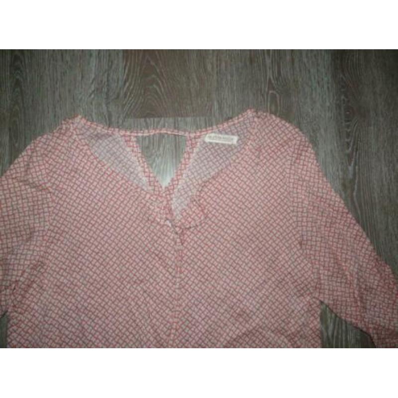 voorjaar lente bruinroze jurk La Petite Etoile maat XL 42 44