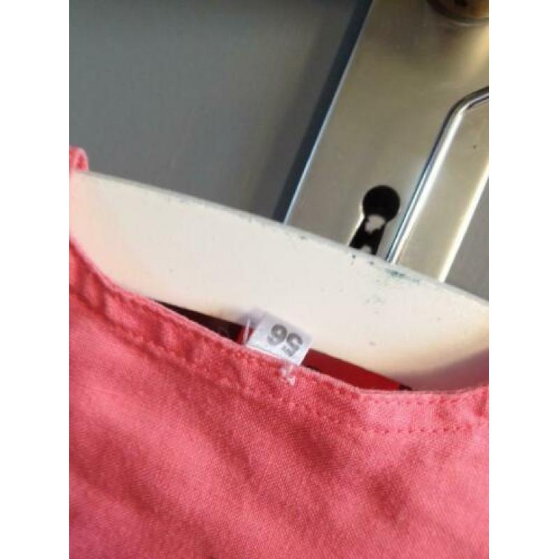 meisjes jurkje rose+rouge basic maat 56