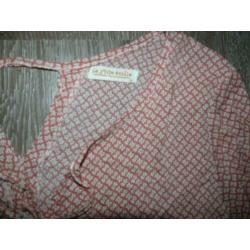 voorjaar lente bruinroze jurk La Petite Etoile maat XL 42 44