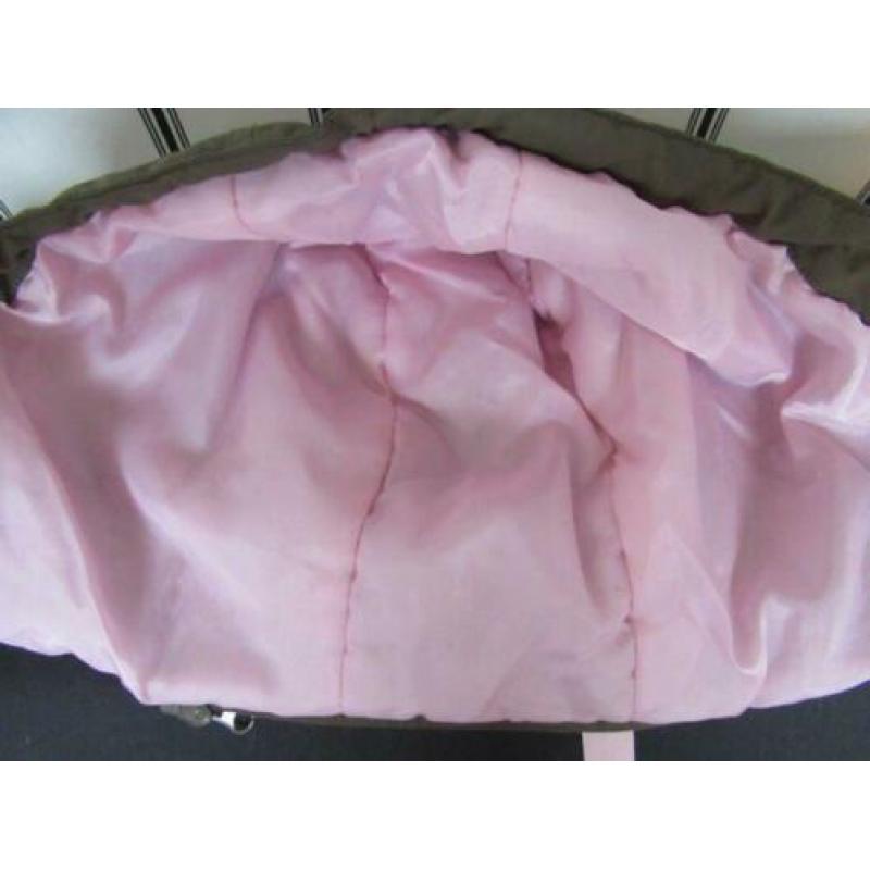 Dames winter jas maat S groen/roze