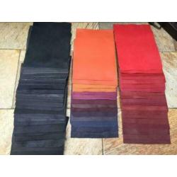 partij leren lappen 700/800 stuks