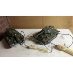 Vintage bestuurbare oorlogs tank jaren 60