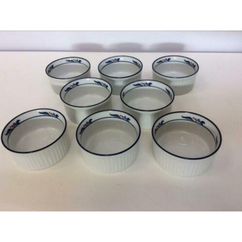 Set van 8 soufflé schaaltjes, Dansk Bistro Maribo