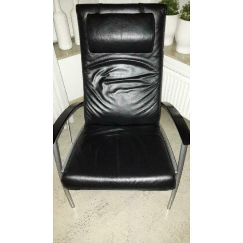 lederen fauteuil