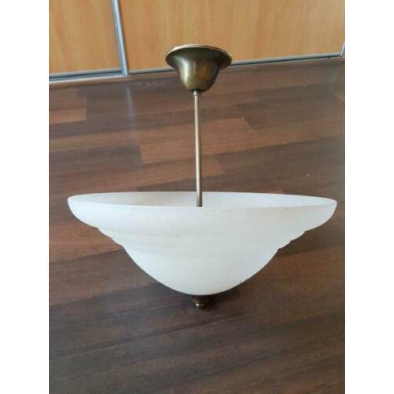 2 hanglampen, plafonnière, en schemerlamp