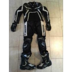 Compleet leren Berik motorpak combi