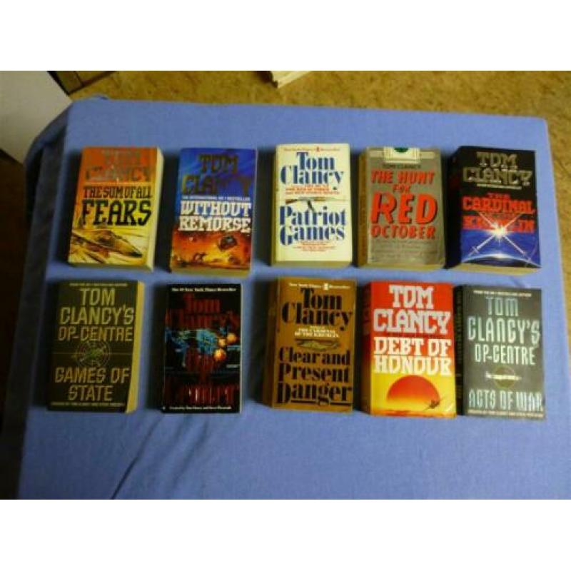 71 x engelstalige thrillers,detective's, actie ,spionage etc