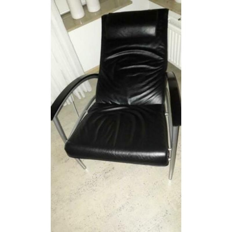 lederen fauteuil