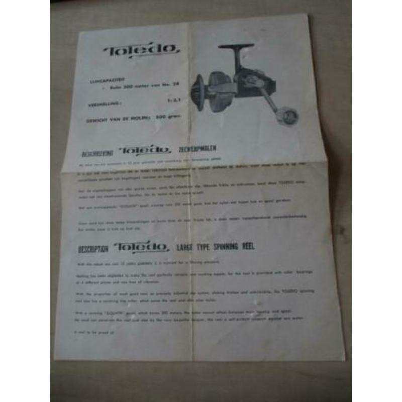 0106) originele reclame toledo zeewerpmolen hilversum
