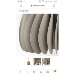 Ikea Skymmingen hanglamp beige