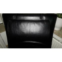 lederen fauteuil