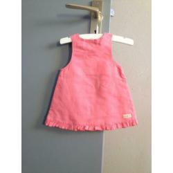 meisjes jurkje rose+rouge basic maat 56