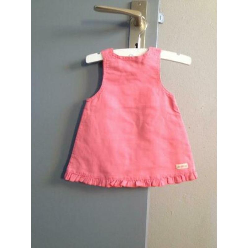meisjes jurkje rose+rouge basic maat 56