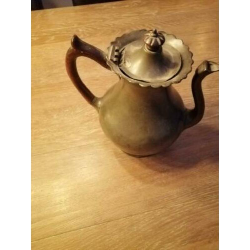 Originele tinnen koffiepot
