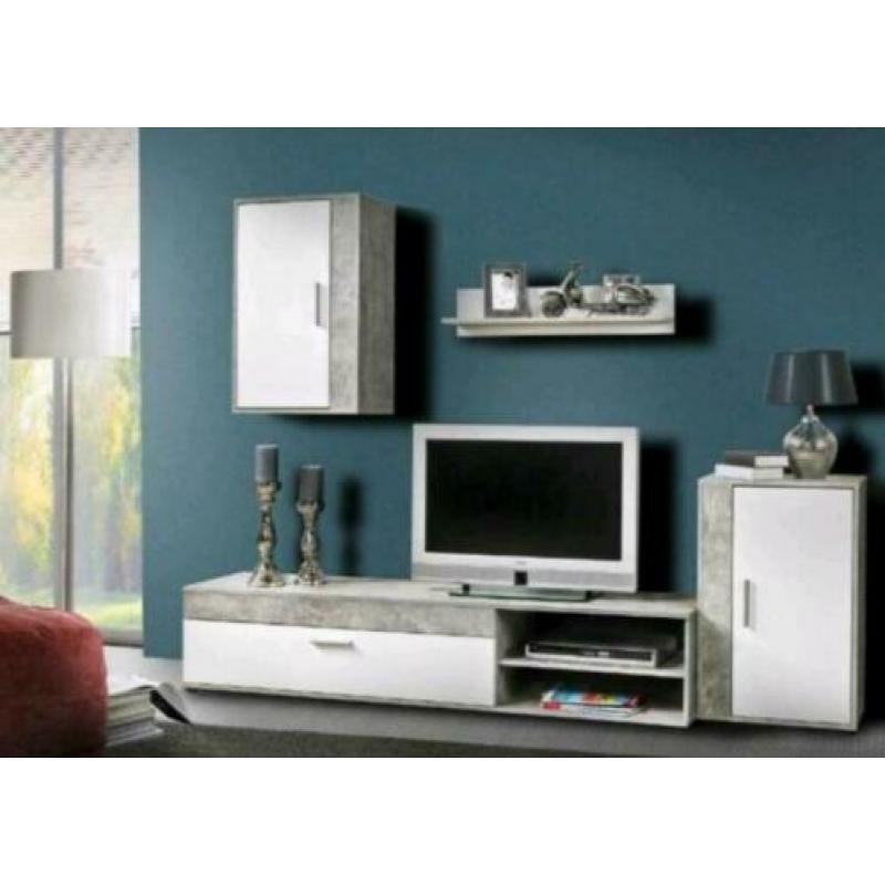 NIEUW!! 4-delige wandmeubel set 230x170x42cm COMPLEET SET