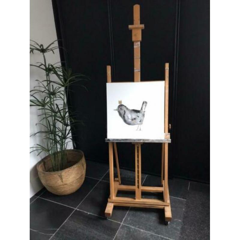 Schilderij vogel met de kroon