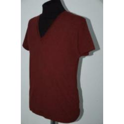 FILIPPA K. t-shirt, v-neck shirt, bordeaux, Mt. M