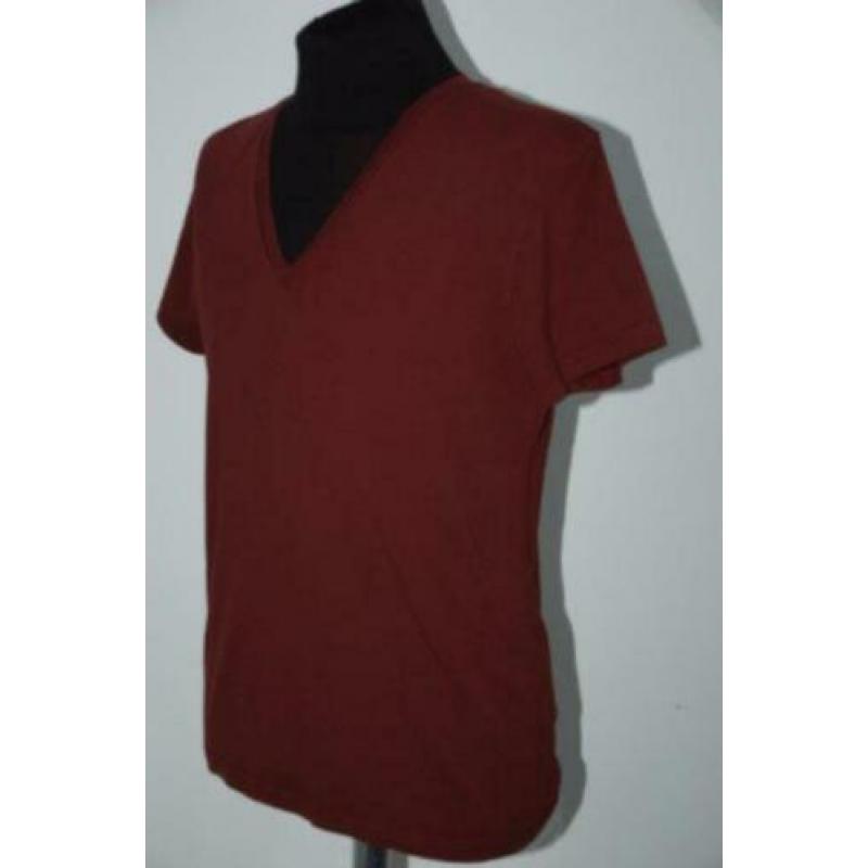 FILIPPA K. t-shirt, v-neck shirt, bordeaux, Mt. M