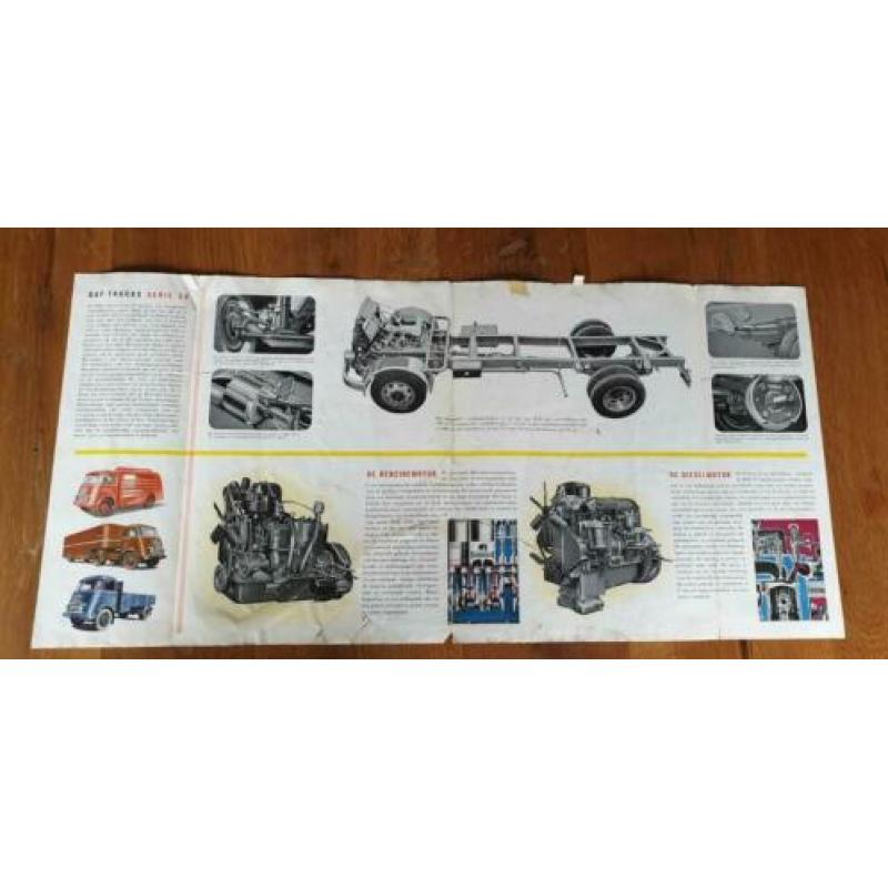 Originele DAF Truck folder (1949) eerste uitgave serie 50