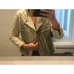 Prachtige linen biker jack Kate Hudson Lindex nieuw