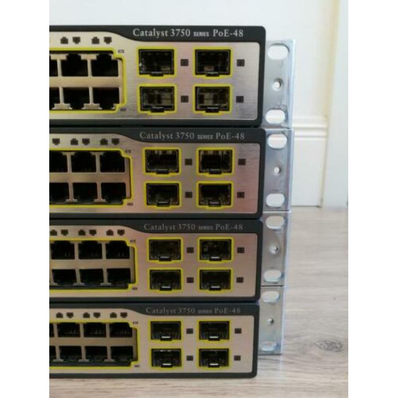 Cisco Catalyst 3750 series PoE-48 PS-S & TS-S (div versies)